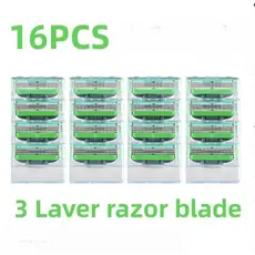 Substituição De 16 Unidades Gillette mach 3 , Lâminas De Barbear Masculinas