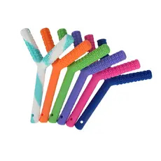 2024 Atacado Y Molar Stick Para Crianças Mastigar Bastão Dentes Ocos Tubo Goma De Mão