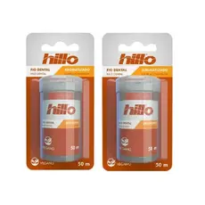 Kit 2 Un Fio Dental Vegano Aromatizado Canela 50M - Hillo