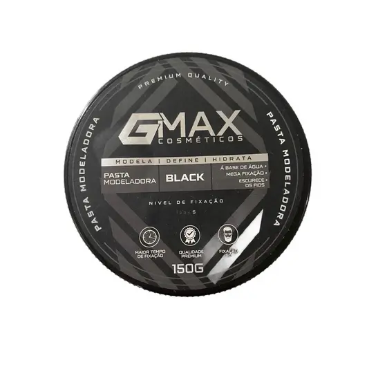 Pasta Modeladora Black Da Gmax Cosméticos 150g