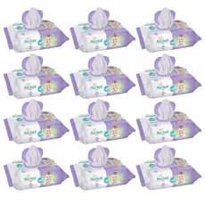 Kit Lenço/Toalha umedecida Meu Bebê Soft c/ 1200 unid. - 12 pacotes c/ 100 unid. Fleep top