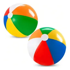 Kit 2 Bolas Infláveis Coloridas Praia Piscina Infantil Verão