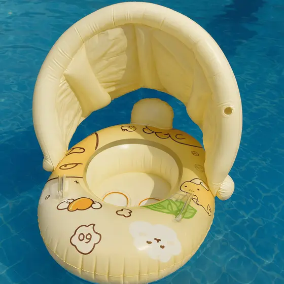 Boia Capivara Com Cobertura Removível Crianças Piscina Praia