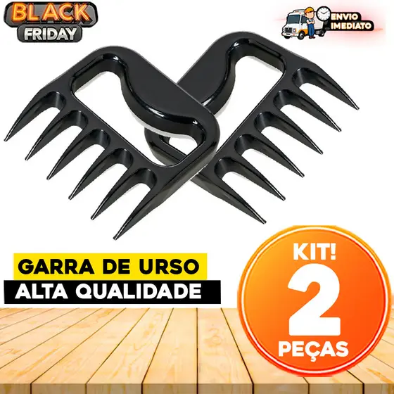 Kit 2 Garras de Urso Profissional - O Segredo do Churrasco Perfeito!