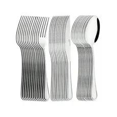 Jogo Garfo Colher Faca Inox Mesa 36 Peças Buffet Restaurante Lanchonete