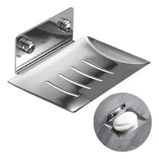 Saboneteira Luxo Banheiro Porta Sabonete Inox 304 Prata 016