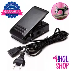 Pedal Controlador Velocidade Motor p/ Máquina de Costura Doméstica