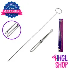 Passador Puxar Passar Cordão e Elástico + Virador Virar Costura Roletê 26,5 cm