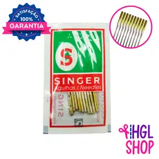 Agulha Singer de Máquina de Costura Doméstica Mini Máquina Singer (10 unidades)