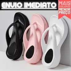 Chinelo Feminino Tamanco Idoso Ortopédico Macio Esporão Leve