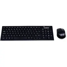 Kit Teclado e Mouse sem Fio Preto CW1001 - Maxprint