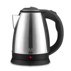 Chaleira Elétrica Inox Cinza e Preta 1.8L 127V 1150W - Multi