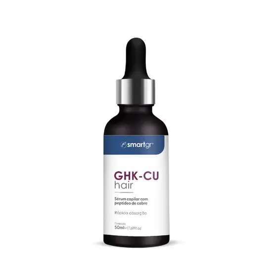 Sérum Capilar SmartGR GHK Cu 60ml Fortalecimento Crescimento e Antiqueda