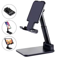 Suporte Para Celular e Tablet Dobrável Portátil Ajustável Apoio Mesa