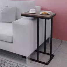 Mesa De Apoio Lateral Para Sofá Ou Cama Estilo Industrial Mesinha para Notebook Mesinha Lateral Sofá
