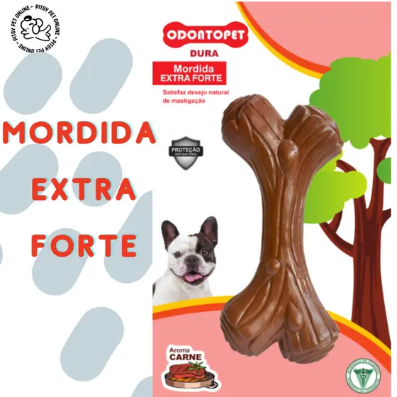 Brinquedo Resistente para Cachorro Odontopet Dura Dog Wood