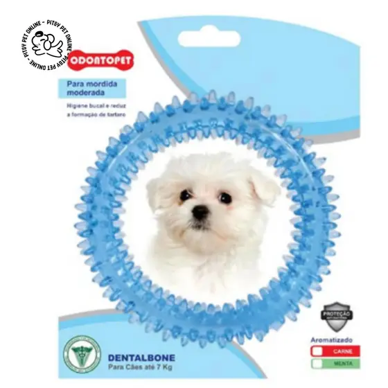 Brinquedo Mordedor para Cães Pequeno e Médio Porte - Argola Odontopet