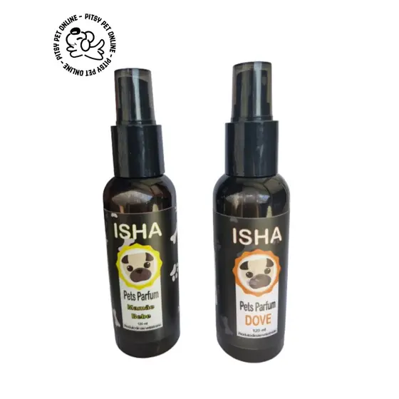 Perfume para Cachorro e Gato de Alta Fixação Isha 120ml