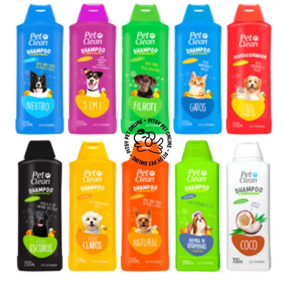 Shampoo e Condicionador para Cachorro e Gato Pet Clean - 700 ml