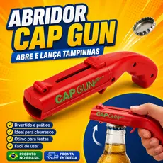 Abridor De Garrafa Lançador De Tampinhas Para Cerveja Churrasco Festa
