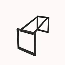 Pé De Mesa Aço Reforçada Base De Ferro Pra Mesa 120 Metalon Industrial Jantar Escritório Suporte