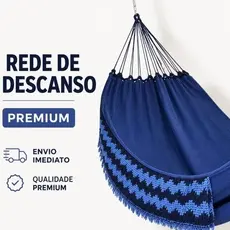 Rede Casal ou Solteiro Jeans Life Varias Cores Rede Descanso Reforçada Boa Casal e Solteiro Premium