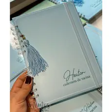 Caderneta De Vacina Clean Minimalista Personalizada Com Nome Menino e Menina