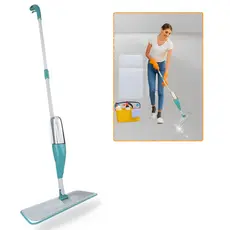 Mop Spray Mágico 3 em 1 com Reservatório Esfregão Completo para Limpeza de 400ml Lava Enxágua e Seca Casa Utilidade