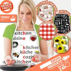 Avental Térmico Forrado Impermeável Cozinha Lavanderia Estampado Sortido 45 x 65cm