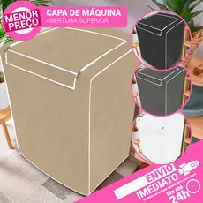 Capa Couronil Forrada Com Zíper Para Lavadora 6kg a 16kg Brastemp Consul Electrolux Floral