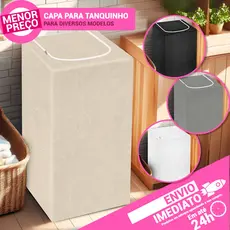 Capa Protetora para Tanquinho Couronil Lavanderia Abertura Superior C/Zíper 4kg 8,5kg 10kg