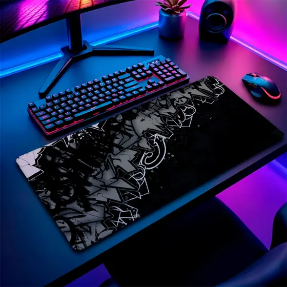 MousePad Speed Gamer Antiderrapante Bordas Costuradas Confortavel Sem Relevos Com Estampa Varios Tamanhos
