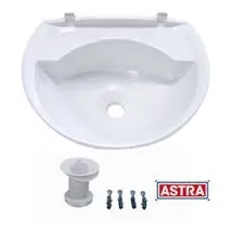 Pia Lavatório Plástico 36cmx28cm 3,8 Litros LV2 Astra Branco