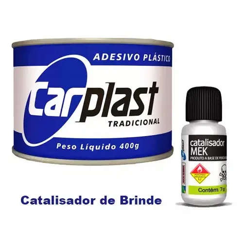 Adesivo Plastico cinza ou preto/400g/Carplast