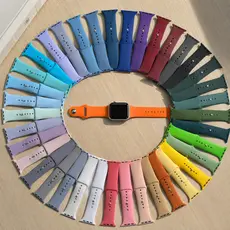 Pulseira silicone Lisa para Smartwatch 38/40/41/42/44/45/49 smartwatch pulseira iwatch Yan