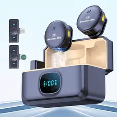 Microfone mini De Lapela Sem Fio Para iPhone/Android Profissional Magnético Redução de Ruído yan