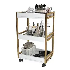 Carrinho Auxiliar Salão De Beleza Estetica Manicure Carrinho Organizador Com Rodinhas Industrial