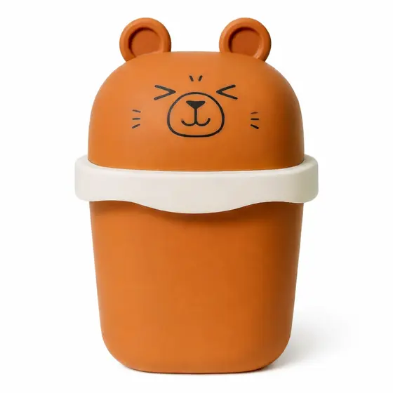 Lixeira Infantil Capivara Decorativa com Tampa Quarto Criança Escola
