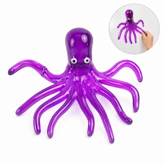 Polvo Divertido Elástico Grudento Brinquedo Sensorial Infantil Lavável