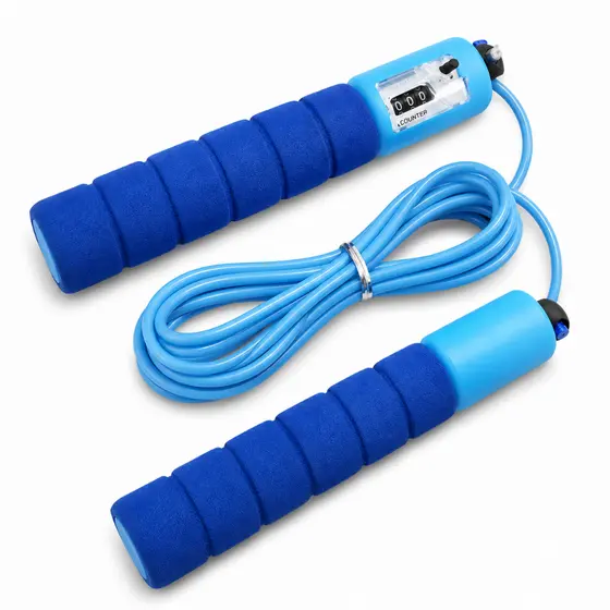 Corda de Pulo Ajustável com Contador Analógico 2,75m | Exercícios Cardio Fitness