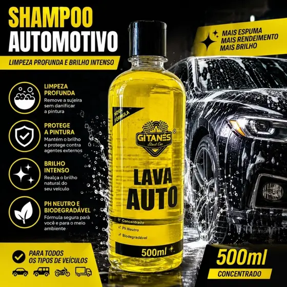 Shampoo Automotivo Concentrado para Todos os Tipos de Veículos