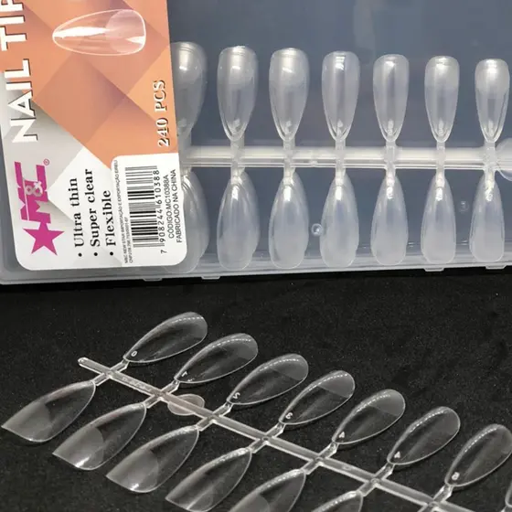 Unhas Soft Gel 240 Unidades – Várias Formas p/ Alongamento Profissional | Escolha a Variação