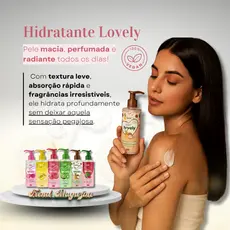 Hidratante Corporal Lovely Face Beautiful 200ml Vegano Aroma Frutas Tropicais
