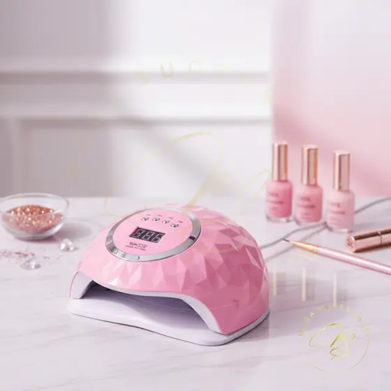 Cabine UV/LED 248W com 60 Leds 💅 Secagem Rápida para Gel e Acrigel | ROSA - SQ8801
