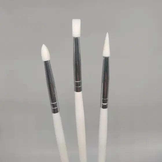 Pincéis De Silicone 3 UN Para Decoração Nail Design - SQ4712