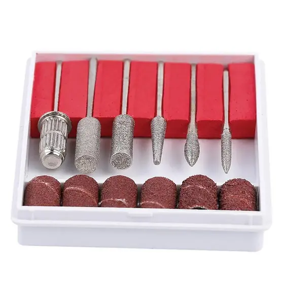 Brocas Kit Com Refil Nail Design Manicure Pedicure - SQ2179