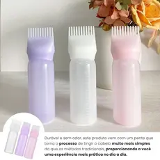 Pente Frasco Aplicador de Tinta, Óleo e Shampoo – Umectação, Hidratação, Pintura - SQ7023
