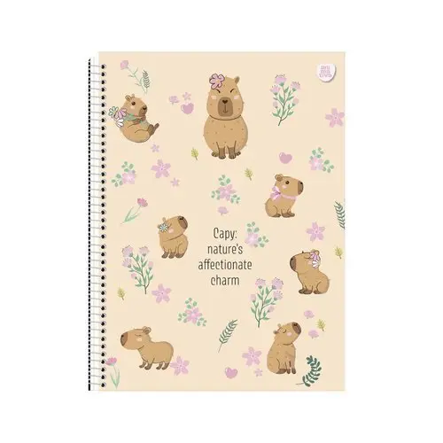 Caderno Universitario Espiral 10 Materias 160 Folhas Escolar Capivara Sortido