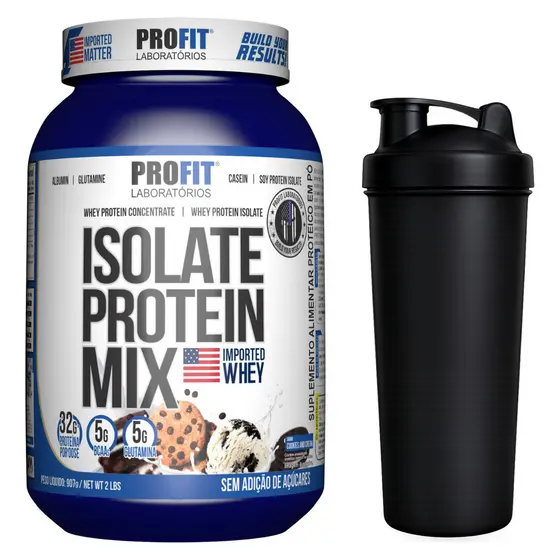 Kit Isolate Protein Mix Em Pote De 907g + Coqueteleira 700ml
