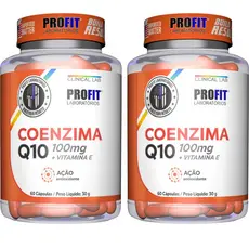 Kit 2x Coenzimas Q10 100mg - 60 Caps - Profit Laboratórios